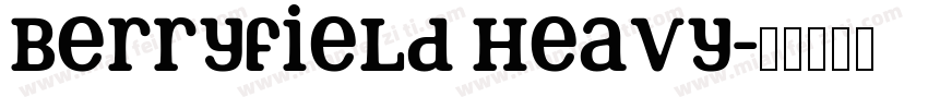 Berryfield Heavy字体转换